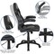 Flash Furniture Black Gaming Desk and Chair Set with Cup Holder BLN-X10RSG1031-BK-GG - alternate 3